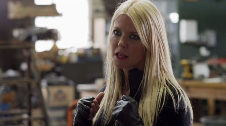 Tara Reid in her role as 'April Wexler' in Sharknado 4: The 4th Awakens (via IMDB)