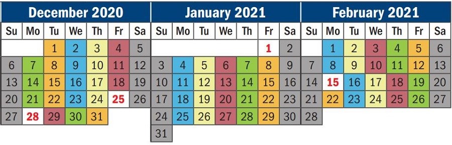Prince George garbage collection - December January February 2021
