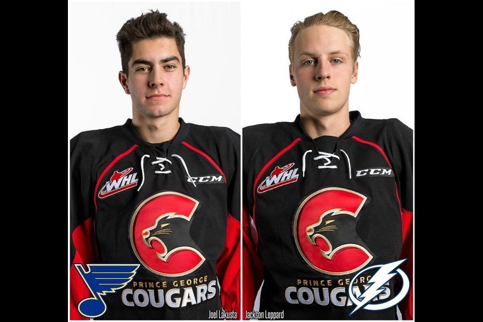 Joel Lakusta and Jackson Leppard both received free agent invites to NHL rookie tournaments. 
(via Prince George Cougars)