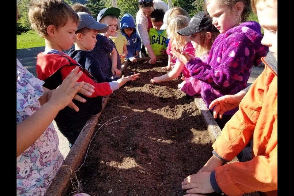 Kids in the Explorers Urban Garden at Prince George's Exploration Place. (via Contributed)