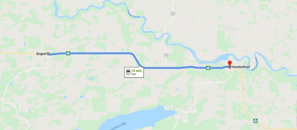 Engen to Vanderhoof road resurfacing - July 16, 2020