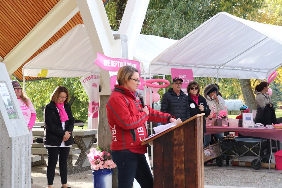 The CIBC Run for the Cure began shortly before 10 a.m. (via Hanna Petersen)