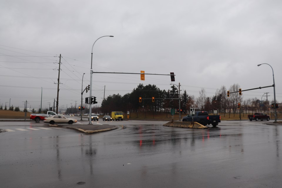 The intersection of Highway 97 and 22nd Avenue. (via Hanna Petersen)