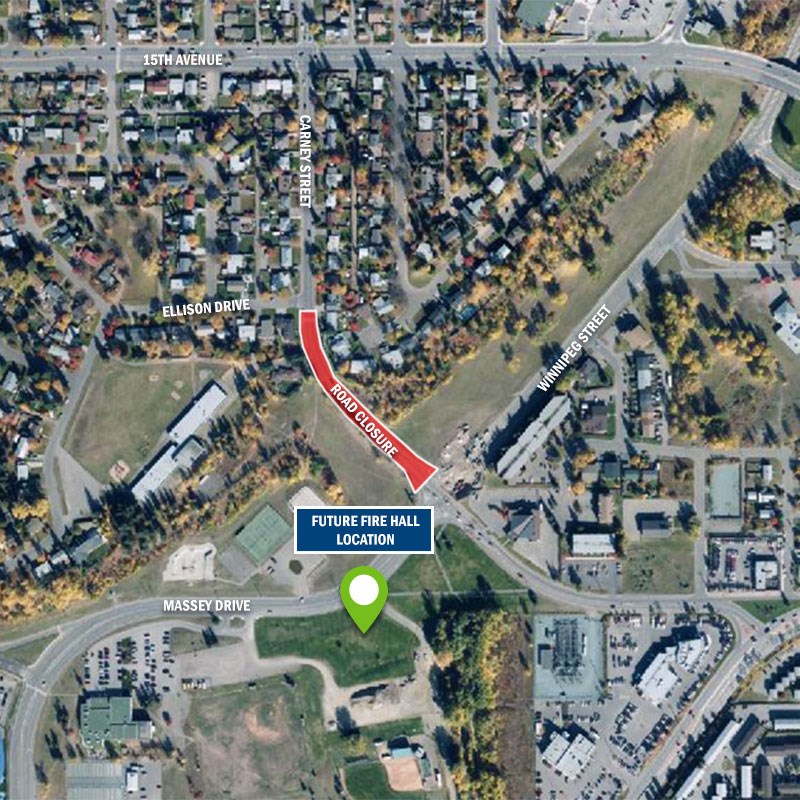 New Prince George Fire Hall water main closure - June 2020