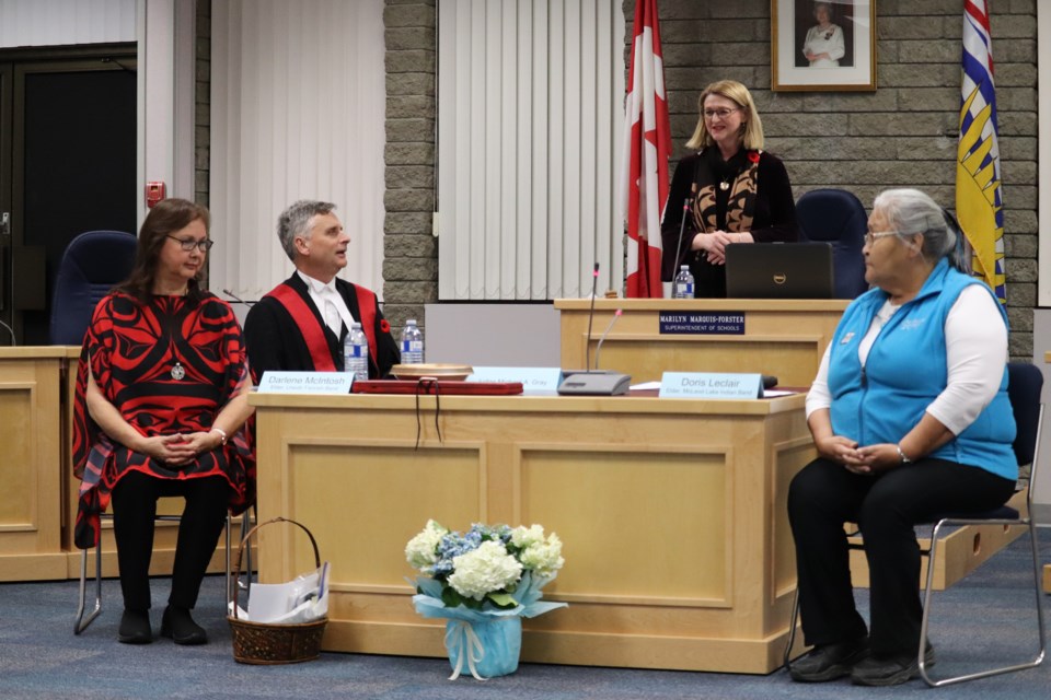 The inauguration was opened by Elder Darlene McIntosh and Elder Doris Leclair. (via Hanna Petersen)