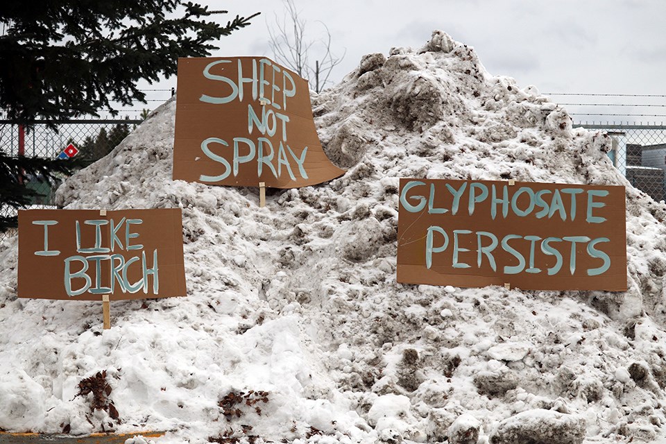 Stop the Spray rally against glyphosate in Prince George. (via Hanna Petersen, PrinceGeorgeMatters)