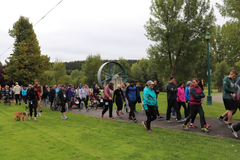 Participants could walk, run, jog, bike, or wheel during the 38th Annual Terry Fox Run. (via Hanna Petersen).