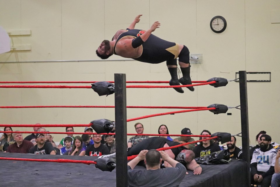 Canadian Wrestling Elite's 10th Anniversary Tour slams down at the Connaught Youth Centre. (via Hanna Petersen)