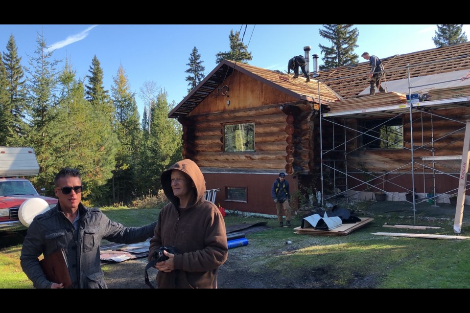 Jim Good (right), the founder and operator of Goodsir Nature Park, gets a free roof and heating system for his home of over 20 years on the 160-acre property (via Kyle Balzer)
