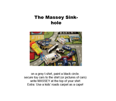 massey sink hole costume