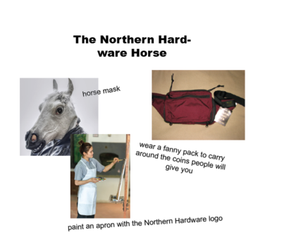 the northern hardware horse