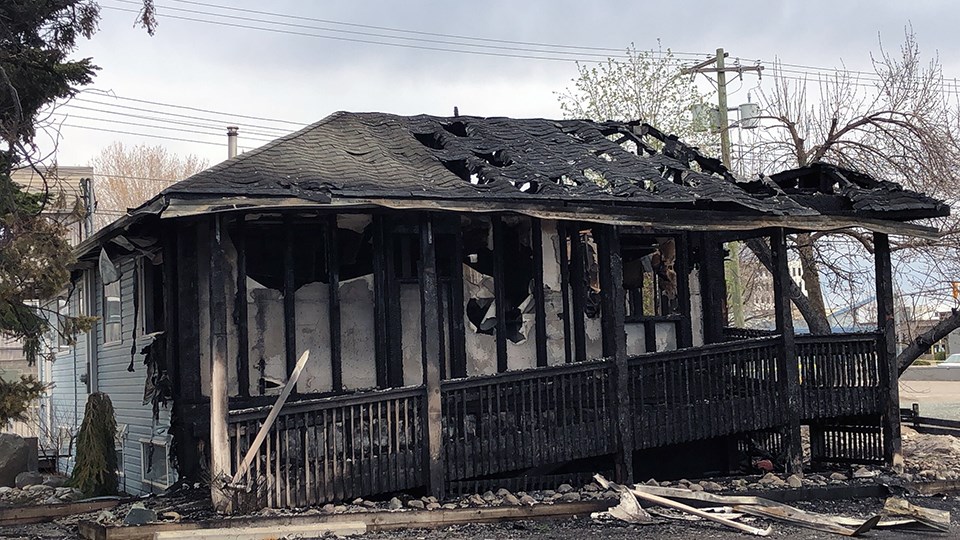Wellhouse Dental's office in Prince George, located at 1580 10 Ave., was engulfed in smoke and flames on May 4, 2020. (via Kyle Balzer)