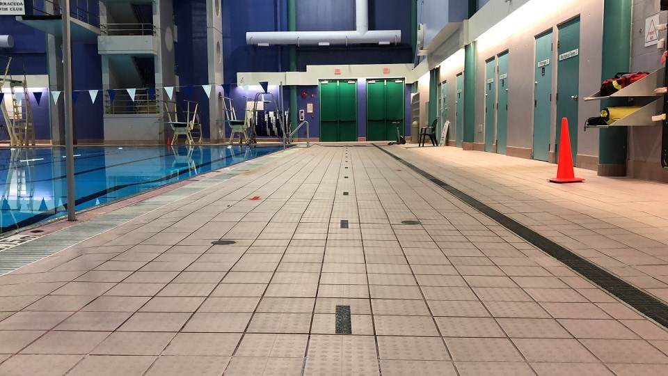 The Prince George Aquatic Centre has put COVID-19 safety protocols in place and encourages online registration ahead of its Sept. 8, 2020 reopening. (via Kyle Balzer, PrinceGeorgeMatters)