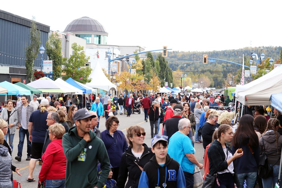 Downtown Prince George was filled for the Downtown Fallfest 2019 as well as CrossRoads' Street Festival. (via Jess Fedigan)