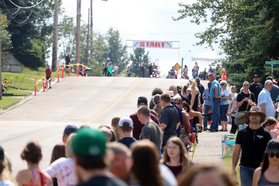 Large crowds showed up to the Prince George soapbox derby on Aug. 3 (via Jess Fedigan)