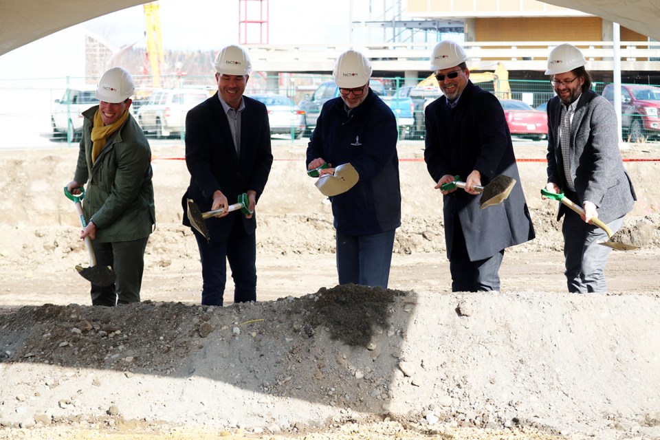 Ground was officially broken today at the new student housing project located at 1404 Patricia Blvd. in downtown Prince George. (via Jess Fedigan)