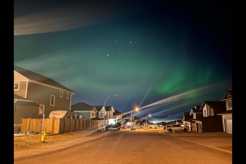 The Northern Lights made an appearance last night over the Prince George skies. 