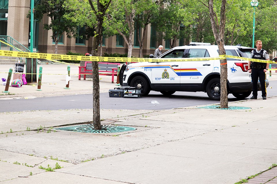 Prince George RCMP are investigating after a woman was killed outside of the courthouse. (via Jess Fedigan)