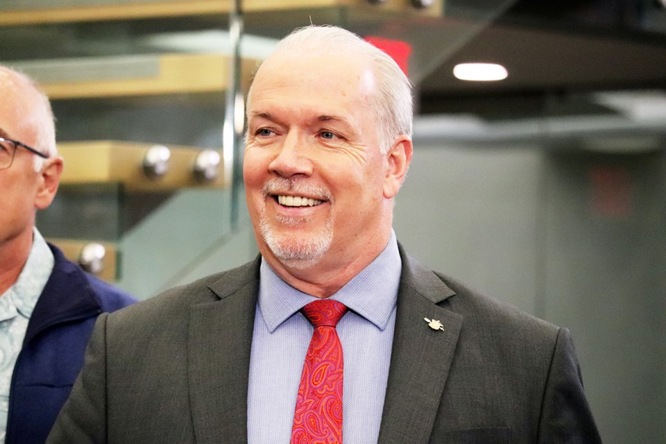 B.C. Premier John Horgan announced a new urgent and primary care centre for Prince George at the P.G. Public Library (via Jessica Fedigan)