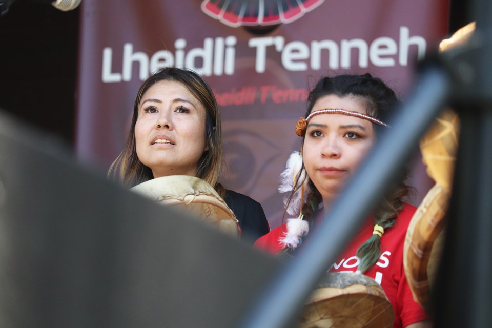 Traditional Indigenous drumming. (via Jessica Fedigan)