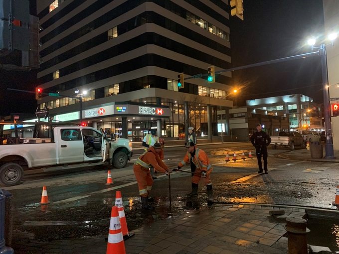 Prince George water main break - Nov. 14, 2019