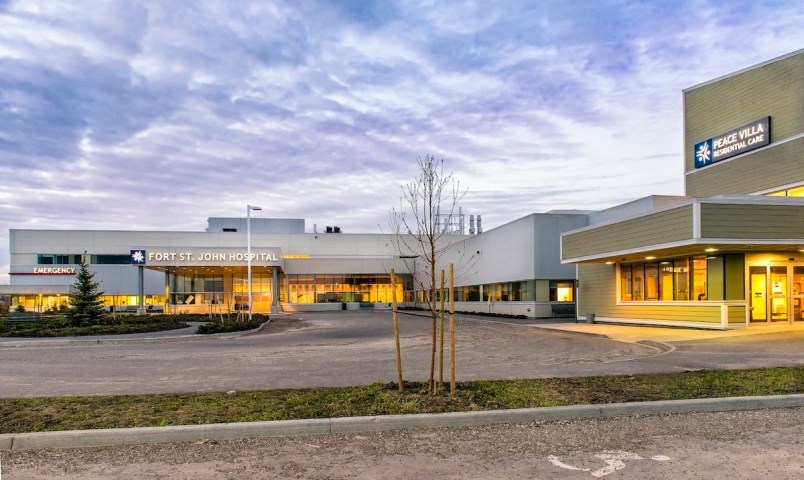 Fort St. John Hospital and Peace Villa long-term care centre. (via partnerships BC)