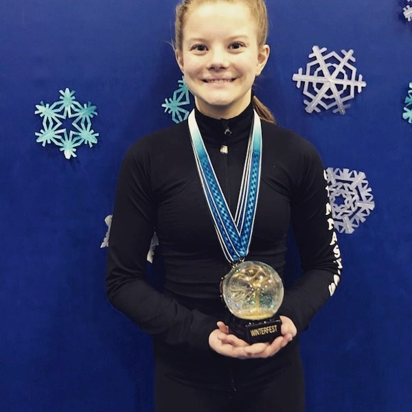 Kaylee Oburg of the Prince George Gymnastics Club wins gold at 2019 Winterfest meet in Coquitlam (via Facebook/PG Gymnastics Club)