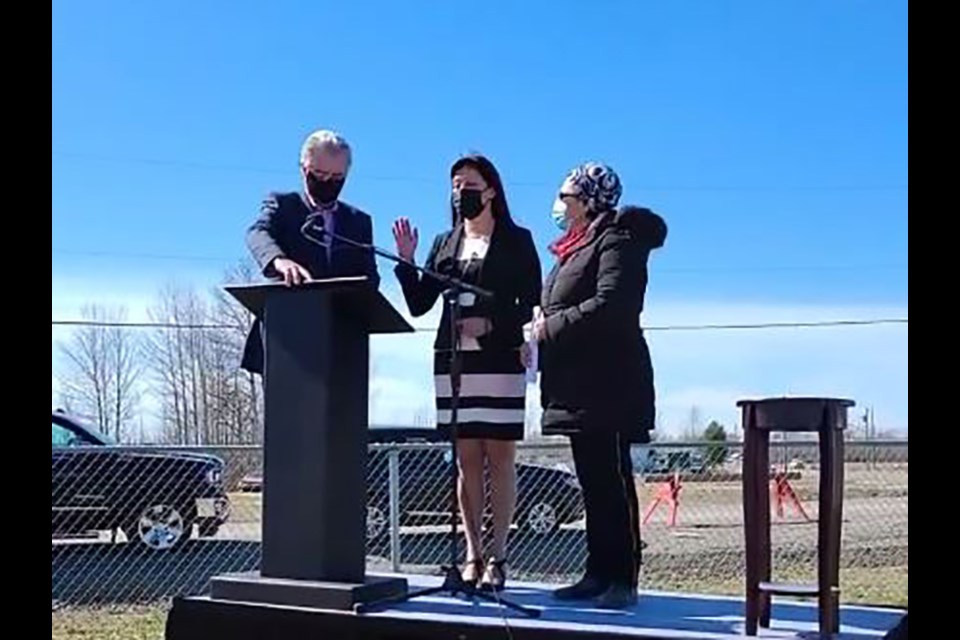 Chief Dolleen Logan is officially sworn-in. 