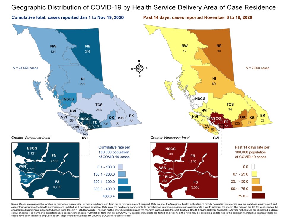 COVID 19 BCCDC report - Nov6 - Nov19