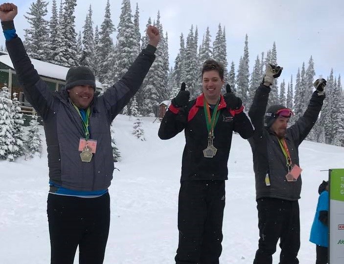 Cross-country skiers from Prince George make the podium at the 2019 B.C. Winter Games in Vernon (via Facebook/Special Olympics Prince George)