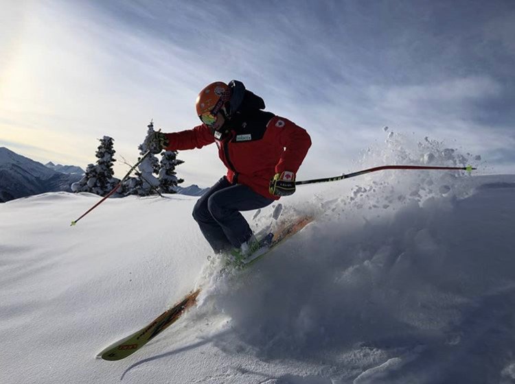 Gavin Rowell is a competitive ski cross racer from Prince George, shredding the slopes on the international stage (via Instagram/Gavin Rowell)