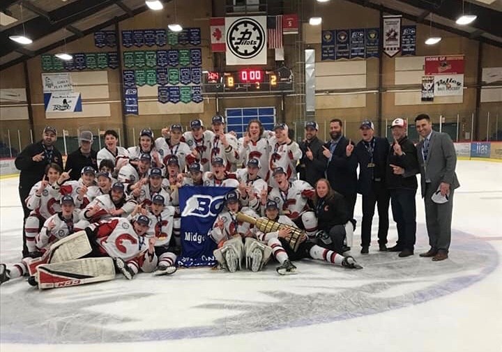 Cariboo Cougars are the 2019 B.C. Major Midget Hockey League (BCMML) champions after sweeping the Fraser Valley Thunderbirds in Abbotsford. (via Cariboo Cougars)