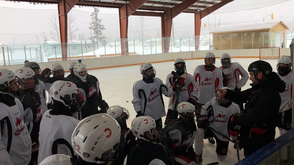 Cougars pre-game skate