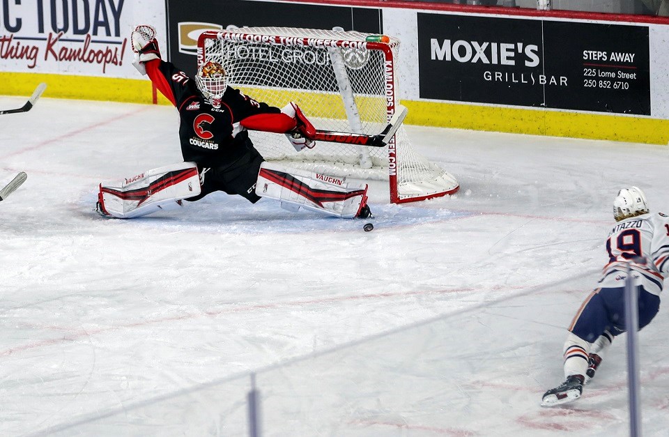 Cougars-Blazers-Gauthier save 2021 bubble