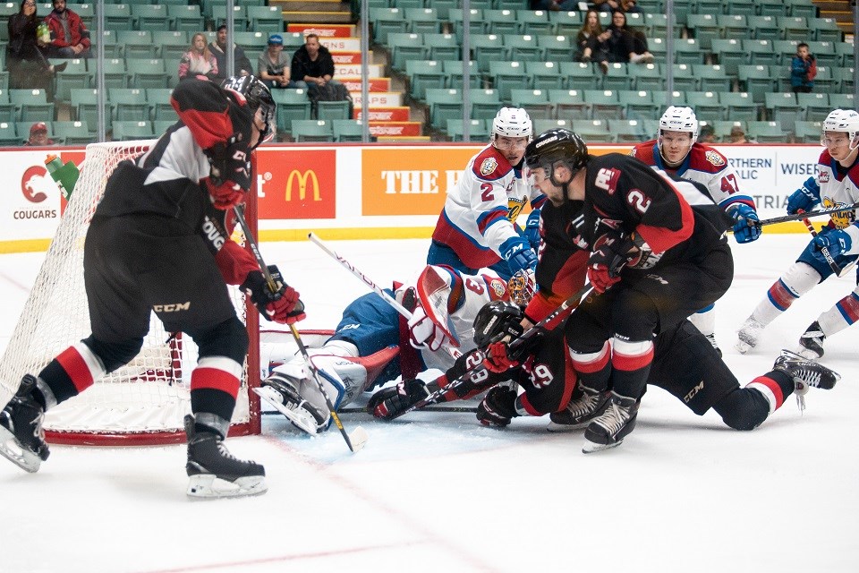 Cougars-Oil Kings-Moberg-Maser 2019 home