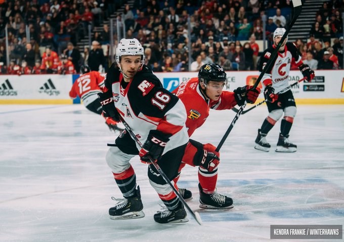 Cougars-Winterhawks-Schoettler 2019 road