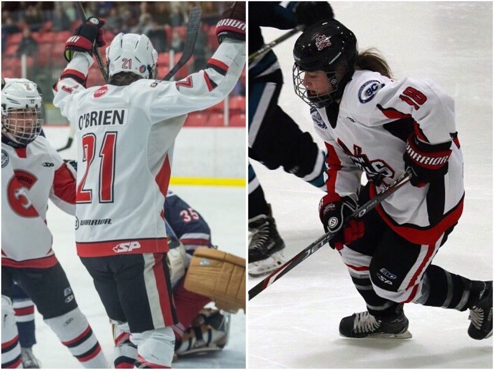 Fischer O'Brien-CaribooCougars-Keagan Goulet-NorthernCapitals