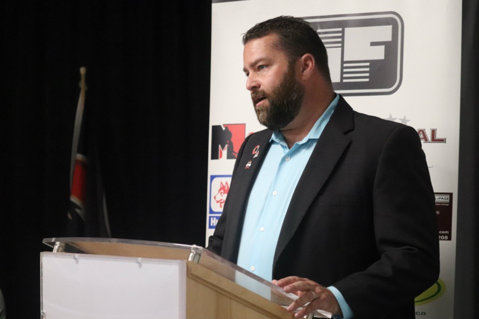 Cariboo Cougars General Manager Trevor Sprague introduces the new six-step business model for the organization (via Kyle Balzer)