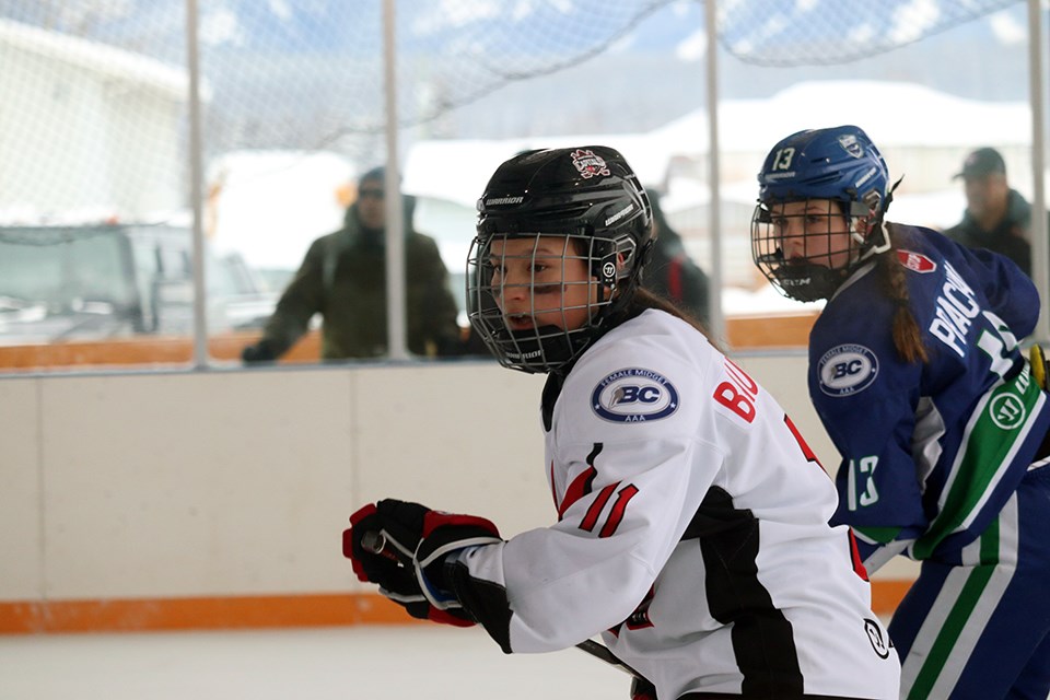 Destiny Bautista (#11) competing for the Northern Capitals in the 2020 BC Winter Classic. | Kyle Balzer, PrinceGeorgeMatters