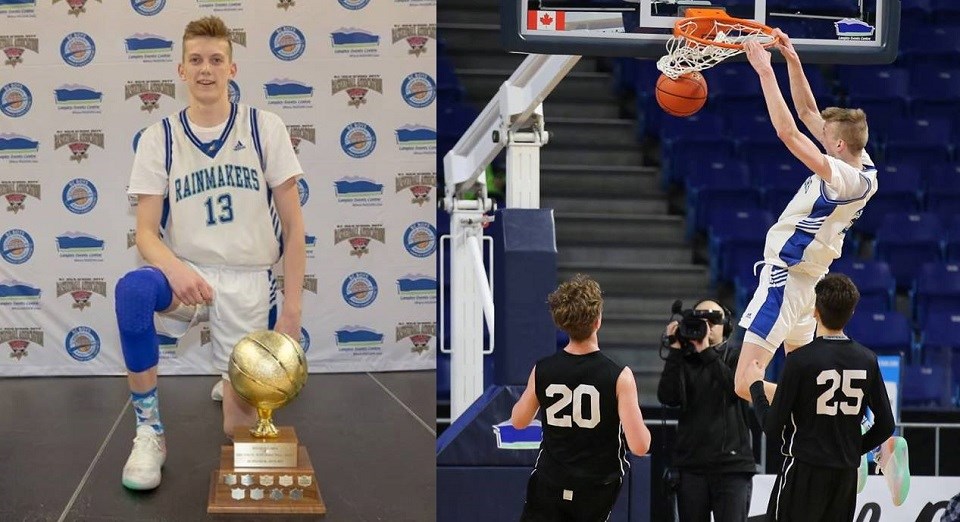 Liam McChesney of Prince Rupert, B.C. won the 2019 B.C. 'AA' Boys Basketball Championships with Charles Hays Secondary.