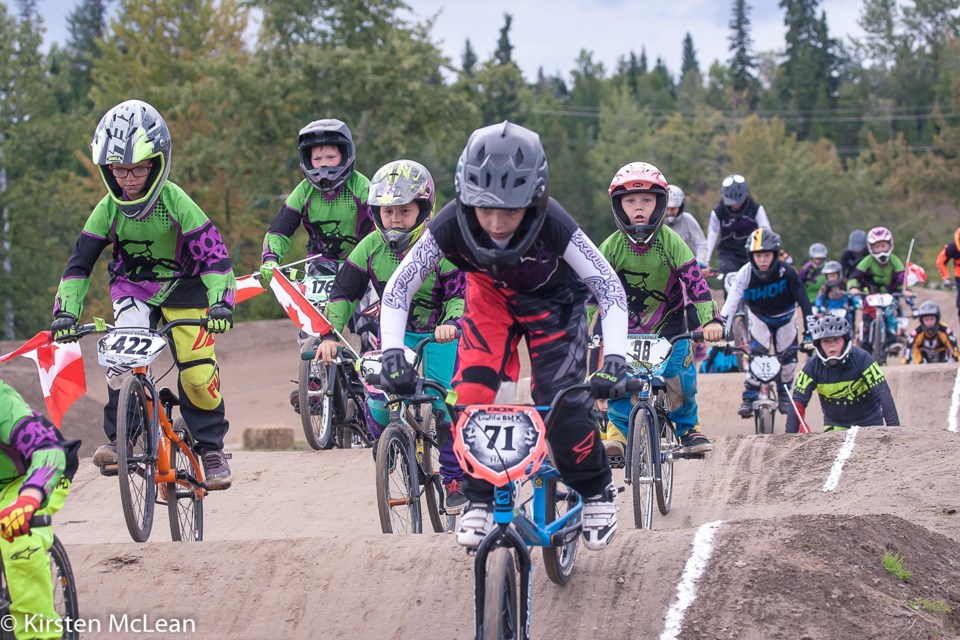 The 2019 Northern Lights Nationals BMX race was held at the Prince George Supertrak (via Kirsten McLean)