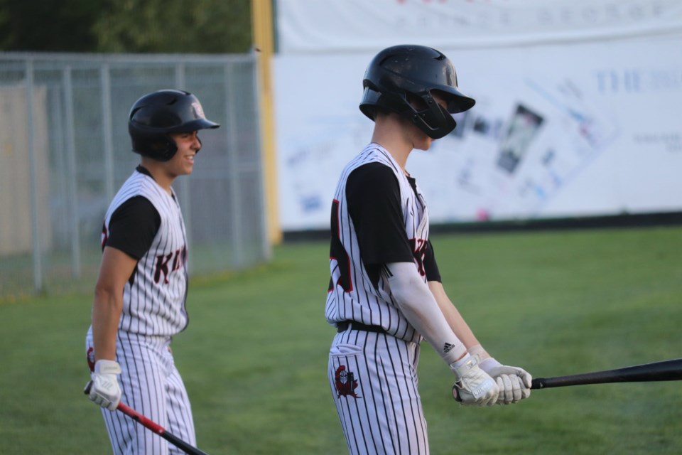 Hunter Fanshaw (right) and Brady Pratt of the 2019 Prince George Surg Med Midget Knights (via Kyle Balzer)