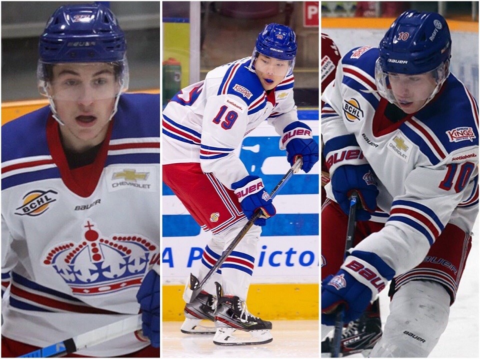 Andrew Seaman-Chong Min Lee-Corey Cunningham Spruce Kings goal scorers