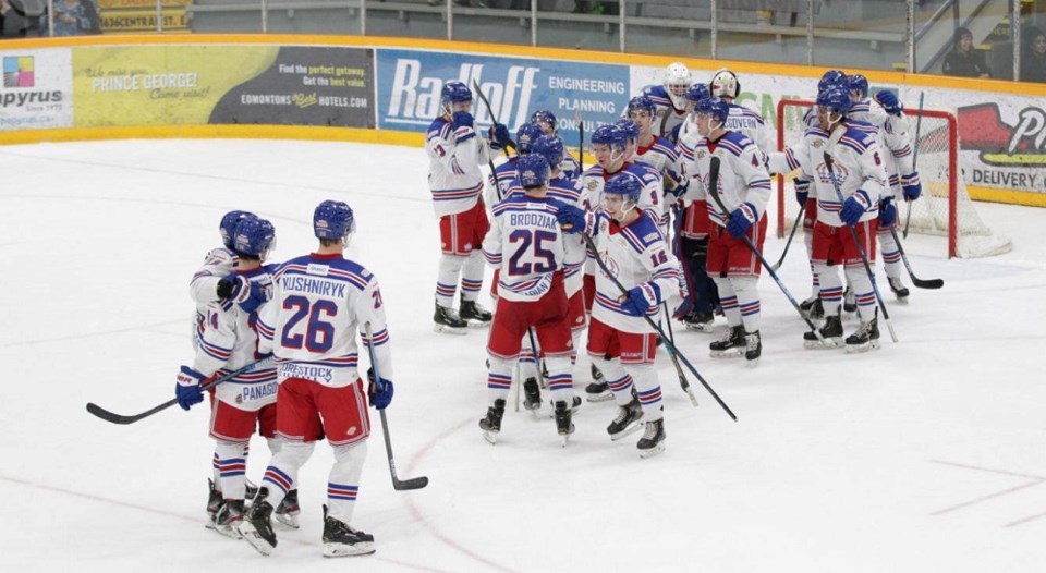 Spruce Kings celebrate win