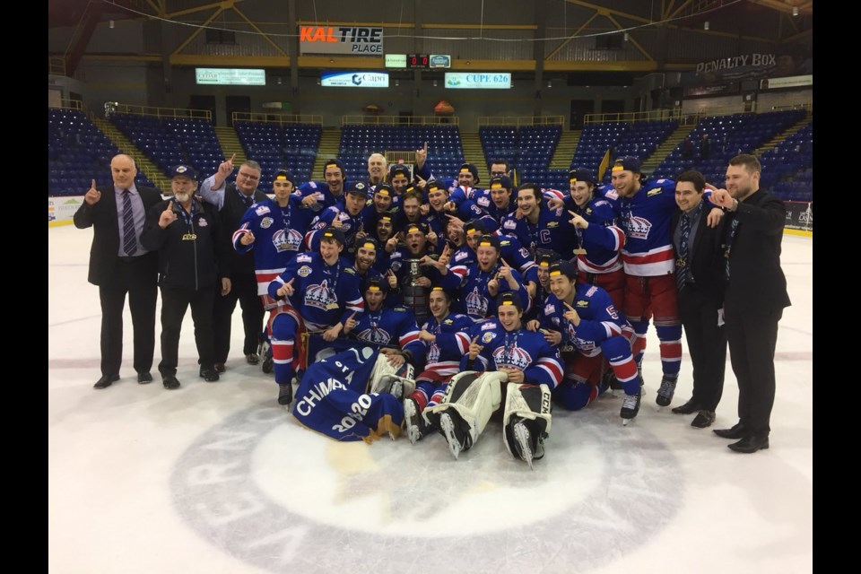 Prince George Spruce Kings, the 2019 B.C. Hockey League Fred Page Cup champions! (via BCHL)