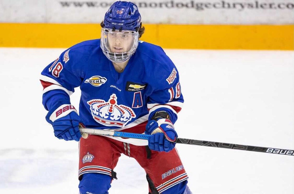 Prince George Spruce Kings' Kolton Cousins (#18) in action during the 2020-21 BCHL pod season.