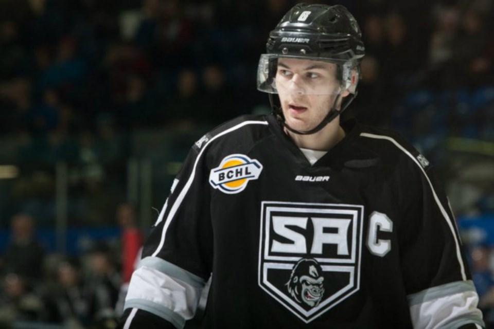 Sol Seibel has been traded to the Prince George Spruce Kings after serving as the Salmon Arm Silverbacks' captain in the 2018-19 season (via Salmon Arm Silverbacks/Pro Life Photography)