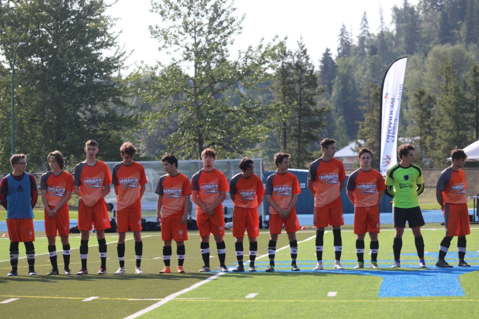 Prince George Youth Soccer's Under-18 Impact squad at Masich Place Stadium hosting the 2019 Provincial 'B' Cup (via Kyle Balzer)