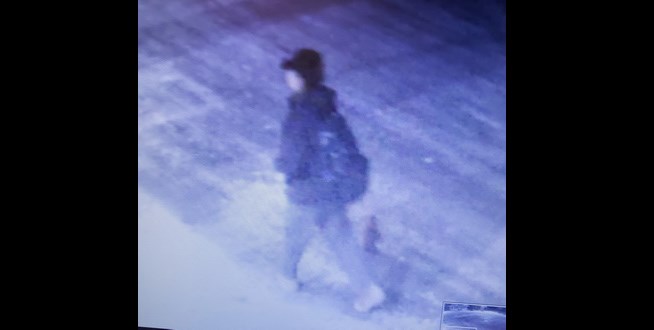 Prince George RCMP - Exploration Place spray-painting suspect Jan. 11, 2021