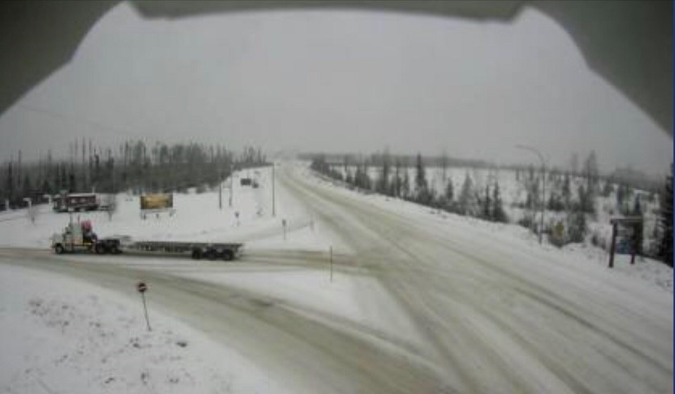 Mackenzie junction Highway 97 north Drive BC Pine Pass - Dec. 15, 2020
